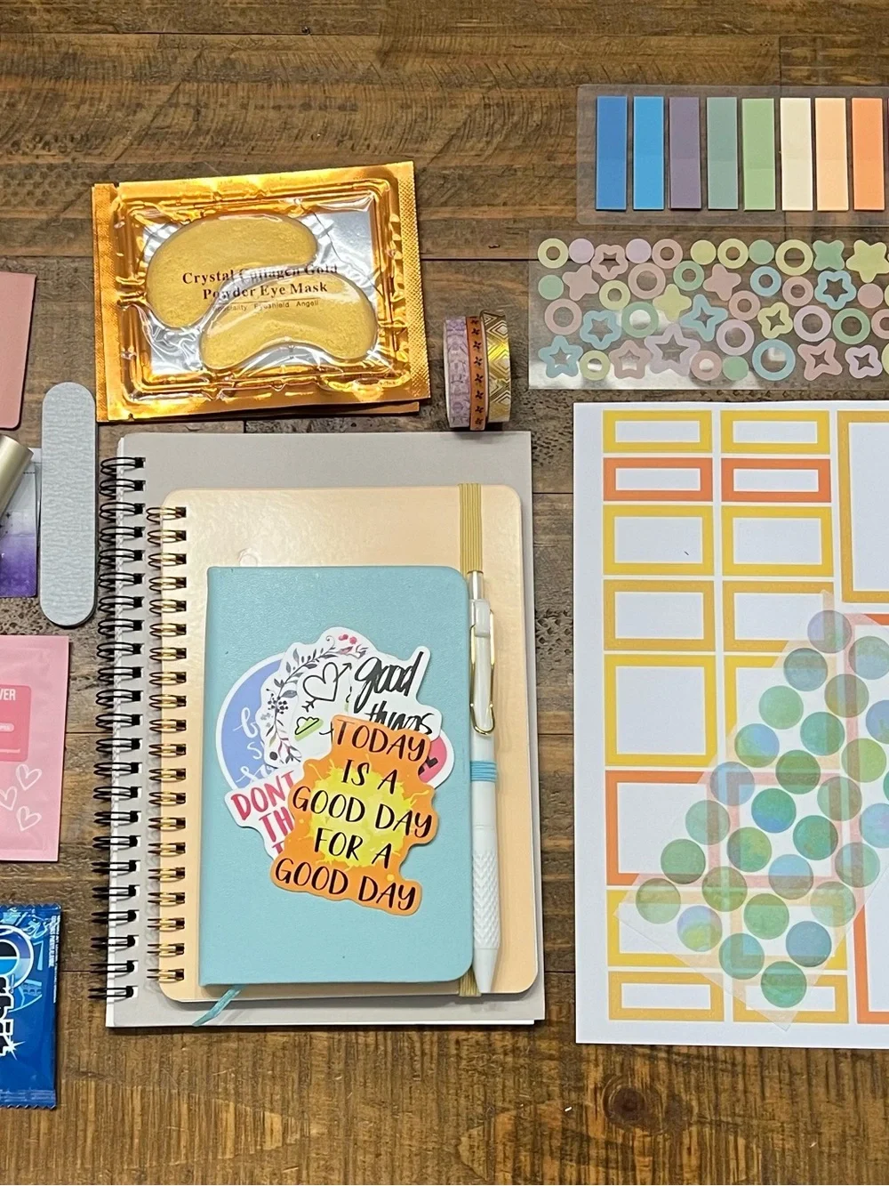Scribbles & Smiles: self care box with journaling supplies and extra goodies